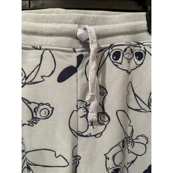 NWOT Disney Stitch Blue drawstring pocket Sweatpants pajama pants L XL - Picture 3 of 6